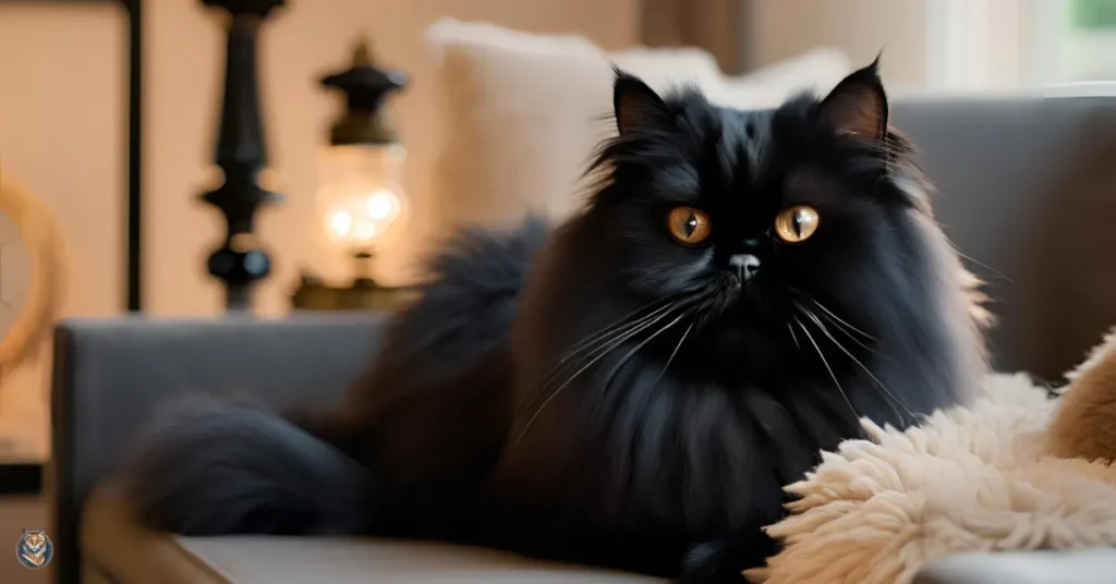 black persian cat