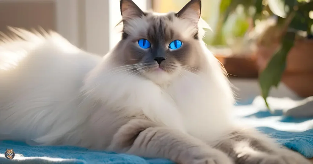 Blue Bicolor Ragdoll cat