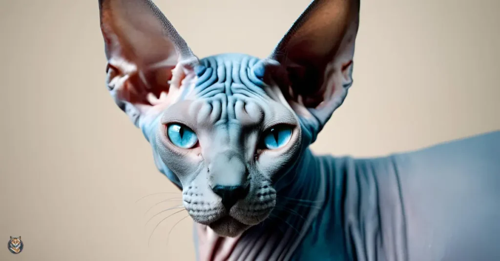 Blue Sphynx Cat