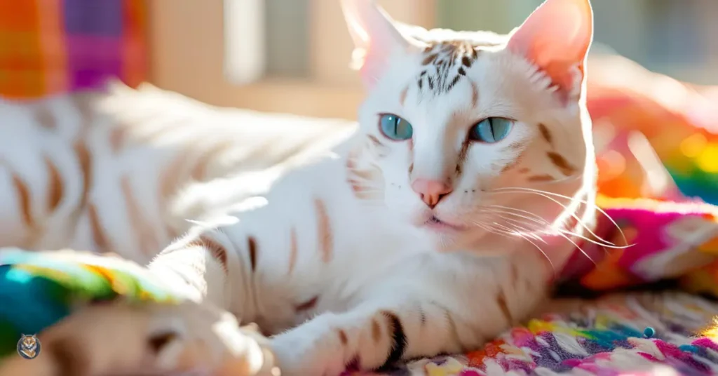 White Bengal cat